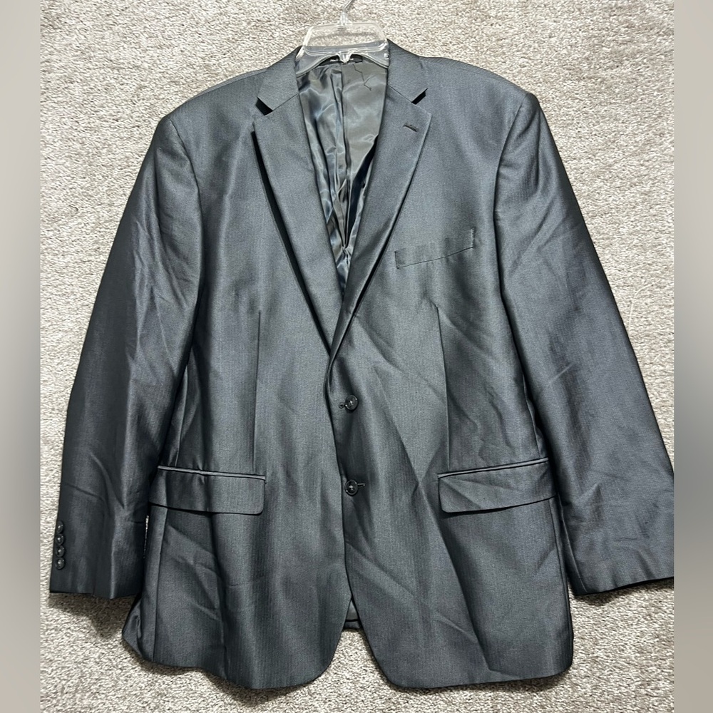 Calvin Klein Men’s Polyester Rayon 2 button Blazer Sports Coat Size 46R